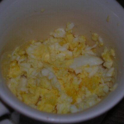 ゆで卵が１個だけほしかったので、こちらのやり方で作らせていただきました～♪レンジで簡単にできて、嬉しい～☆☆ありがとう～！！！